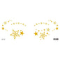 Gold Stickers Beauty Makeup Sweet Makeup Party Concert Gold Face with Waterproof Tattoo Stickers