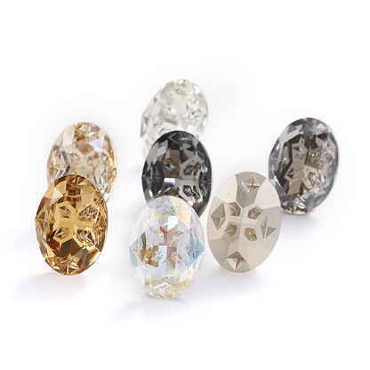 Starfall series high-end k9 quality, oval glass diamond, exquisite mobile phone case, clothing accessories, nail art DIY accessories