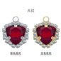Fat Triangle Diy Necklace Earrings Accessories Pendant Crystal Glass Claw Rhinestone
