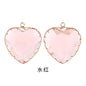 Fashion Transparent Love Heart Crystal Pendant for Earring Necklace Diy Making