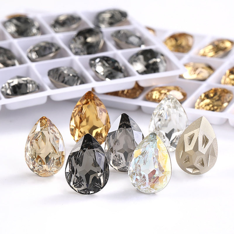 High-end boutique, Starfall series 10 * 14/13 * 18mm water drop crystal glass diamond bracelet clothing accessories