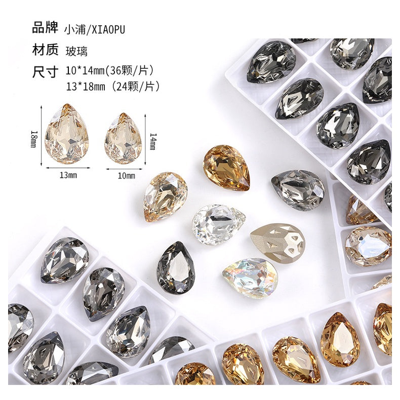 High-end boutique, Starfall series 10 * 14/13 * 18mm water drop crystal glass diamond bracelet clothing accessories