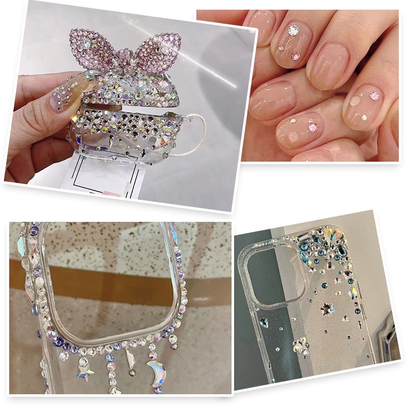 Galaxy Series Resin Rhinestone Nail Art Flatback Rhinestone for DIY Clothes Accessories