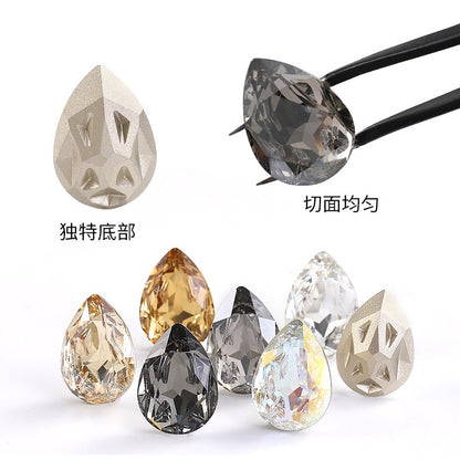 High-end boutique, Starfall series 10 * 14/13 * 18mm water drop crystal glass diamond bracelet clothing accessories