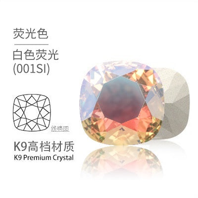 12mm Tip Bottom Special Shape Fat Square Crystal Diamond Tip Bottom Special Shape Glass Diamond Diy Jewelry Accessories Materials