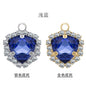 Fashion Pendant Fat Triangle Crystal Glass Claw Rhinestone Diy Necklace Earrings Accessories