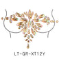 【ready Stock】Body Sticker Acrylic Chest Diamond Sticker Women Fake Tattoo Stickers Rave Party Dance Chest Decoration