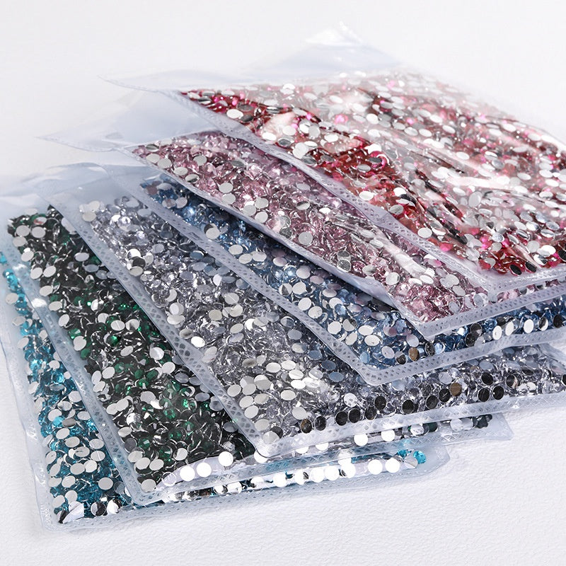 Gemstone filled 2/3/4/5/6mm Henna beads/Henna Gems/Rhinestone