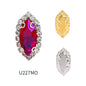 7*15mm 10pcs Navette Shape Rhinestone with Copper Base Rhinestone for Sewing on Clothing