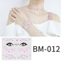 Fashion Little Daisy Print Face Stickers Waterproof and Sweatproof Collarbone Arm Temporary Tattoo Stickers