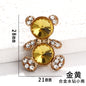 Crystal Bear Multi-color Diamond Bear Brooch DIY Accessories