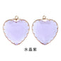 Fashion Transparent Love Heart Crystal Pendant for Earring Necklace Diy Making