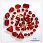 TonyBead Wholesale Multi-shape 50 Mixed Gold Bottom Support Four Corner Claw Diamond Mixed Crystal DIY Clothing Luggage Crystal Jewelry Accessories Materials