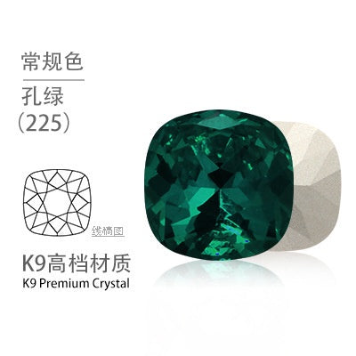 12mm Tip Bottom Special Shape Fat Square Crystal Diamond Tip Bottom Special Shape Glass Diamond Diy Jewelry Accessories Materials