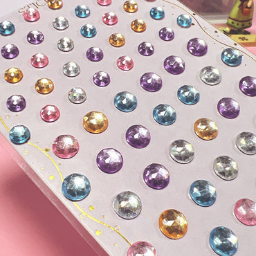Pearl Diamond Sticker Children's Decorative Makeup Gem Girl stage dress Face sticker