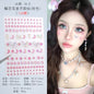 Stage Performance Butterfly Moon Face Stickers Makeup Party Festival Temporary Stickers