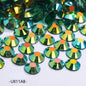 4/5/6 mm flat bottom crystal resin diamond AB color transparent U series acrylic nail drill large package 5,000 pcs