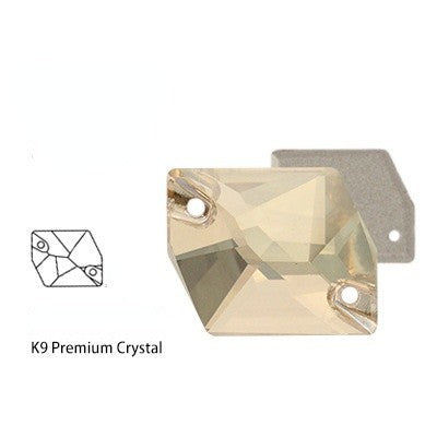 K9 Glass Cosmic Sew On DIY Crystal Rhinestone Buttons for Garment Shoes Bag Making