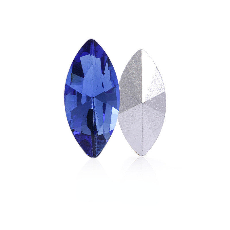 5*10/6*12mm 50pcs Fashion Crystal Navette Fancy Pointback Crystal DIY Jewelry Glass Rhinestone