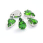 50pcs 8*13mm Thin Drop Sew on Rhinestone with Silver Claw Crystal for DIY Handmade Accessories