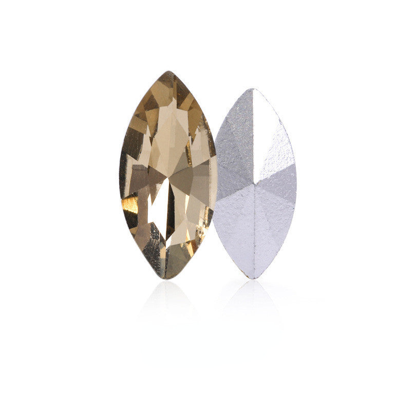 5*10/6*12mm 50pcs Fashion Crystal Navette Fancy Pointback Crystal DIY Jewelry Glass Rhinestone