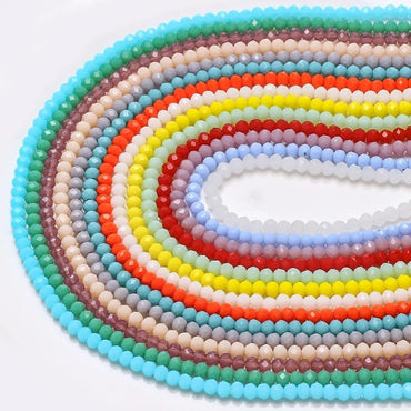 6/8Mm glass crystal beads loose beads wheel section bracelets necklaces jewelry accessories crystal flat beads beads