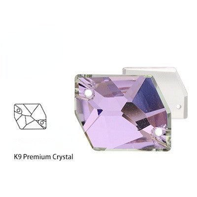K9 Glass Cosmic Sew On DIY Crystal Rhinestone Buttons for Garment Shoes Bag Making