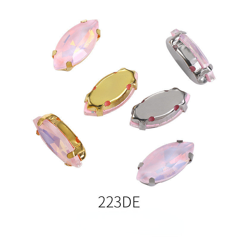 8*10/7*15mm Navette Shiny Crystal Sew on Rhinestone for Clothing Accessories