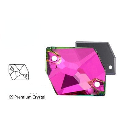 K9 Glass Cosmic Sew On DIY Crystal Rhinestone Buttons for Garment Shoes Bag Making