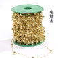 Spot 8mm + 3mm beads ABS pearl chain door curtain beads Christmas decoration wedding DIY headgear hair accessories accessories wiring beads