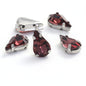 50pcs 8*13mm Thin Drop Sew on Rhinestone with Silver Claw Crystal for DIY Handmade Accessories