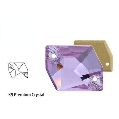K9 Glass Cosmic Sew On DIY Crystal Rhinestone Buttons for Garment Shoes Bag Making