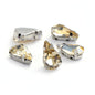 50pcs 8*13mm Thin Drop Sew on Rhinestone with Silver Claw Crystal for DIY Handmade Accessories