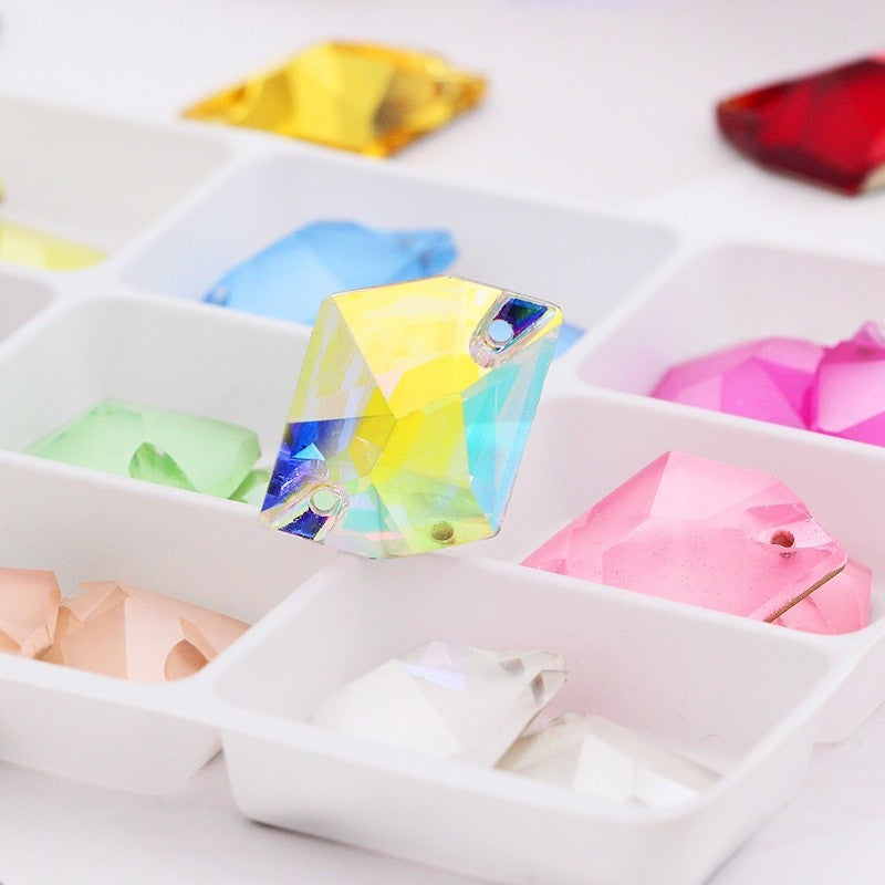 K9 Glass Cosmic Sew On DIY Crystal Rhinestone Buttons for Garment Shoes Bag Making