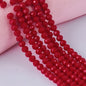 6/8mm Flat Crystal Glass Beads DIY Hand String Necklace Accessories