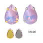 10*14/13*18mm Mocha Color Drop Shape Sew On Rhinestone for Garment Accessories