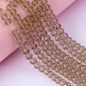 6/8mm Flat Crystal Glass Beads DIY Hand String Necklace Accessories