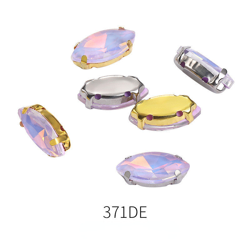 8*10/7*15mm Navette Shiny Crystal Sew on Rhinestone for Clothing Accessories