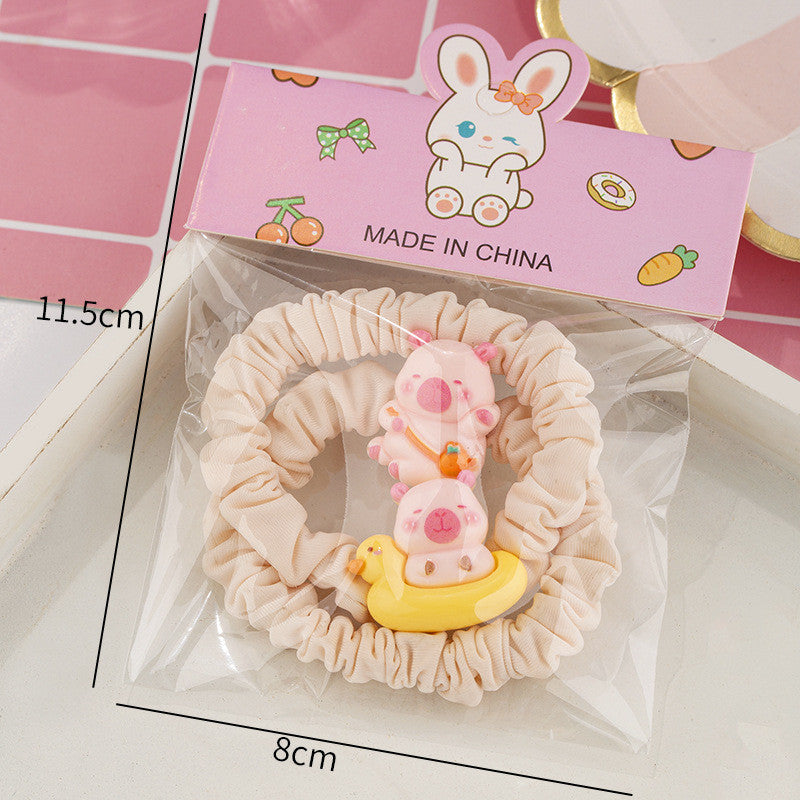 Girl Sweet Series Cute Bear Hair Clip Bangs Clip Scrunchie Student Gift