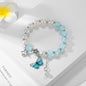Pearl Crystal Bracelet Niche Design Japanese and Korean Bow Beaded Bracelet