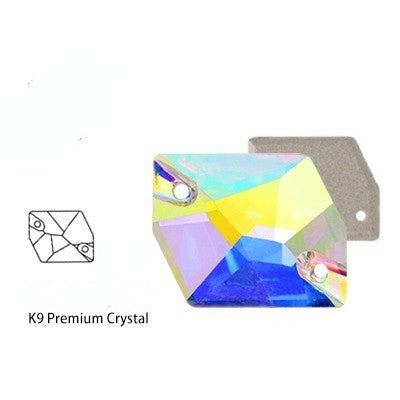 K9 Glass Cosmic Sew On DIY Crystal Rhinestone Buttons for Garment Shoes Bag Making
