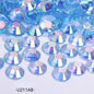 4/5/6 mm flat bottom crystal resin diamond AB color transparent U series acrylic nail drill large package 5,000 pcs