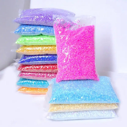 4/5/6 mm flat bottom crystal resin diamond AB color transparent U series acrylic nail drill large package 5,000 pcs