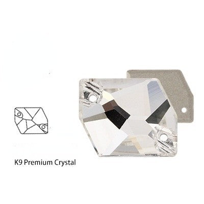 K9 Glass Cosmic Sew On DIY Crystal Rhinestone Buttons for Garment Shoes Bag Making