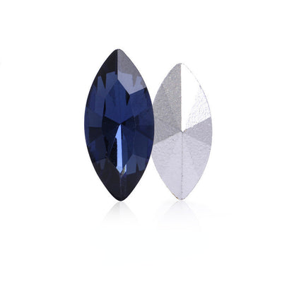 7*15/9*18mm 50pcs Navette Crystal Shiny Glass Rhinestone for Garment Shoes Bag Decoration