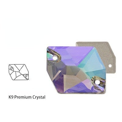 K9 Glass Cosmic Sew On DIY Crystal Rhinestone Buttons for Garment Shoes Bag Making