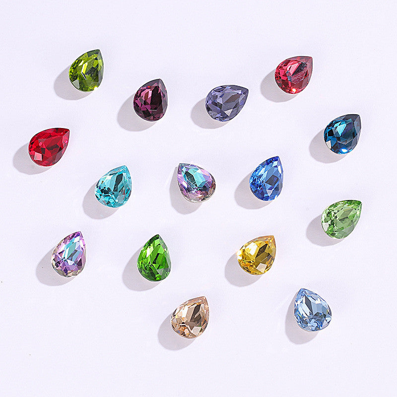 10*14/13*18mm 50pcs Drop Crystal Jewelry Making Using Rhinestone For DIY Handmade