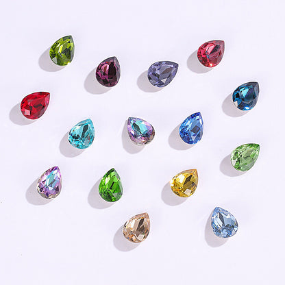 10*14/13*18mm 50pcs Drop Crystal Jewelry Making Using Rhinestone For DIY Handmade