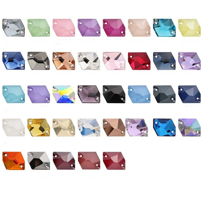 K9 Glass Cosmic Sew On DIY Crystal Rhinestone Buttons for Garment Shoes Bag Making