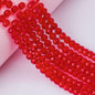 6/8mm Flat Crystal Glass Beads DIY Hand String Necklace Accessories